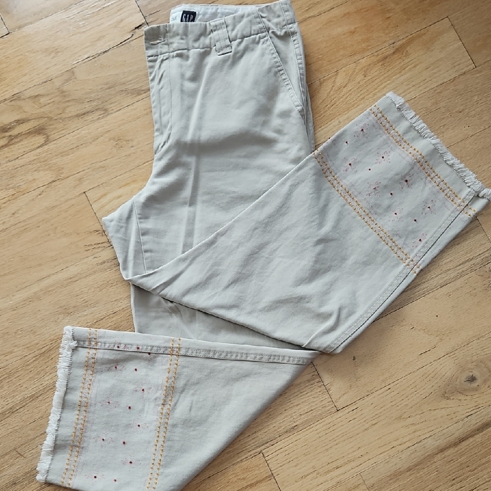 Cropped Embellished Pants By GAP